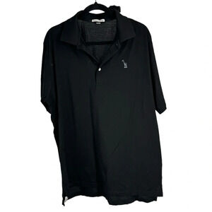 Peter Millar black cotton polo.   Size Large.